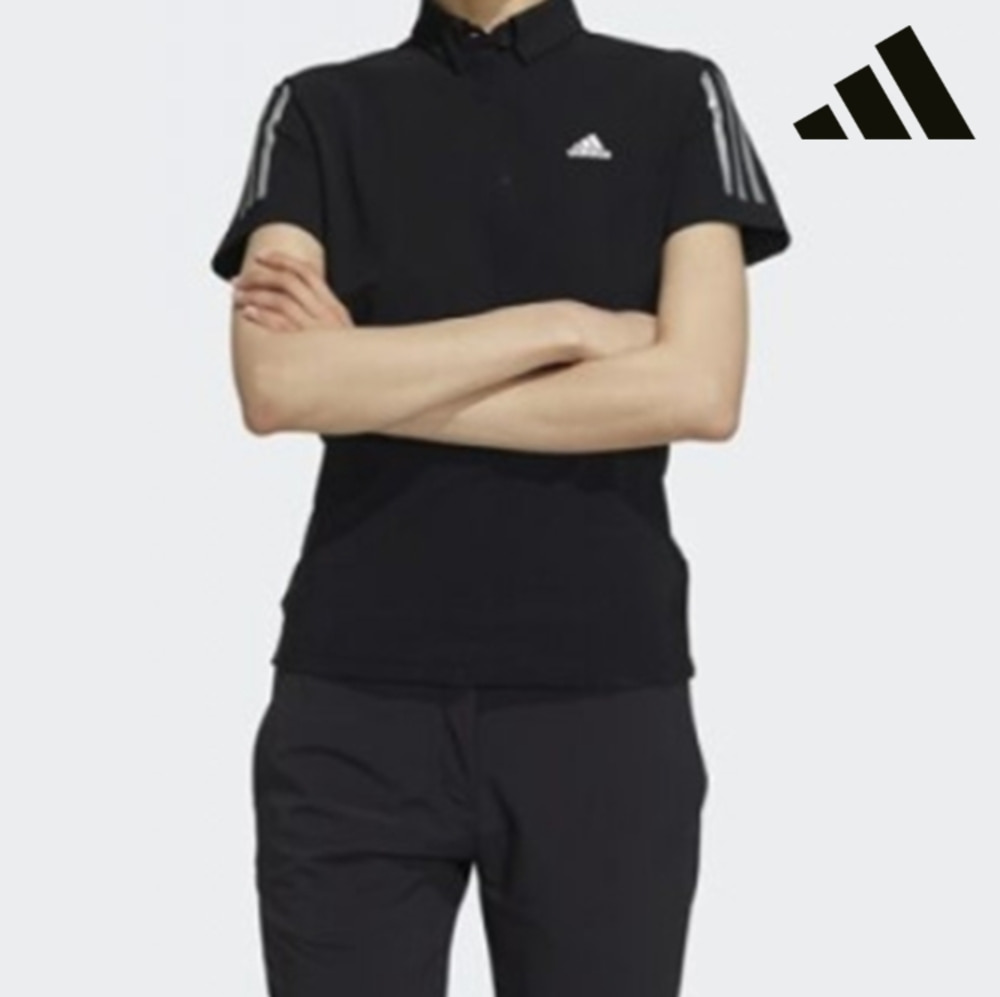 아디다스 골프 여성 3-ST 반팔 티셔츠 2021 SS 골프 티셔츠 GM3743